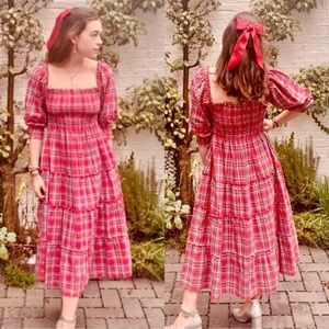 Red Plaid NESLI Nap Dress - holiday 2021 - size XL. Worn twice.